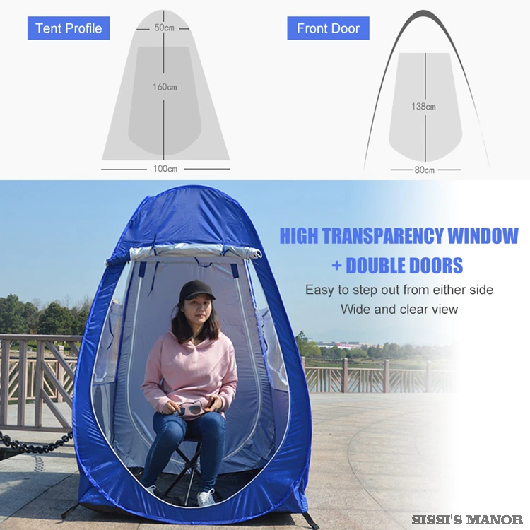 Cheap Goat Tents Winter Fishing UV protection Pop Up Tent Single Person Automatic Rain Shading Camping Equipment Outdoor Portable with 2Windows   
